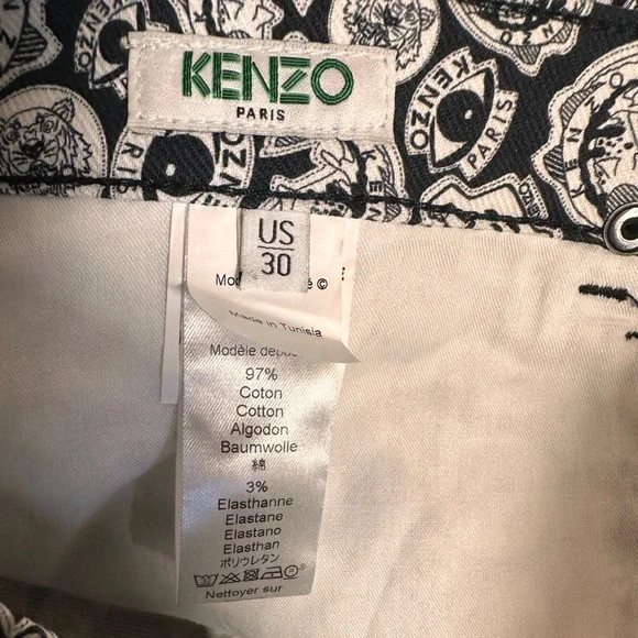 Kenzo Black and White Graphic Pants (Unisex) - Picture 5 of 5